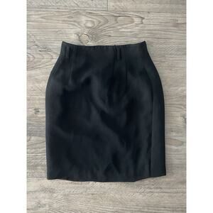 Talbots Skirt‎ Women's Size 2 Petite Black Business Casual Elegant Classy Skirt